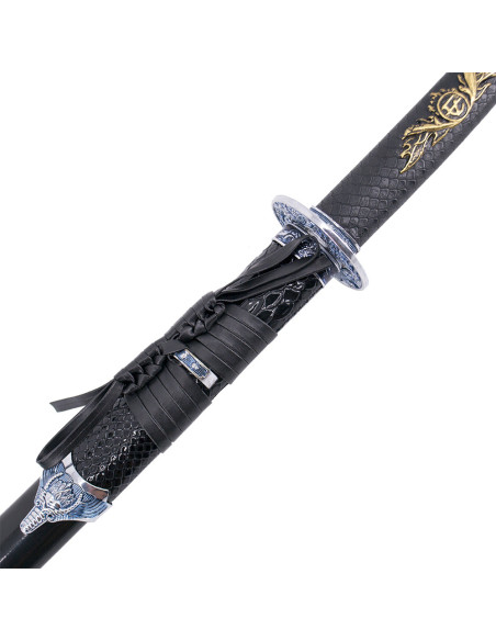 Decorative katana tsuba Samurai War