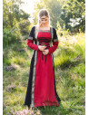 Medieval Dress Leonor in Red-Black