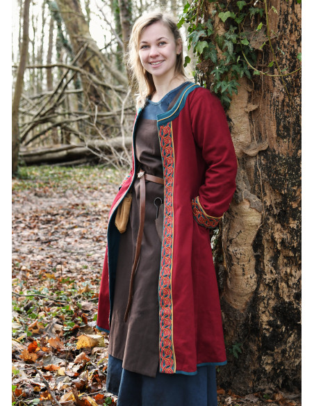Ella Embroidered Viking Coat in... Ella Embroidered Viking Coat in...