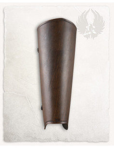 Smooth Roman greaves Octavius model, brown 2