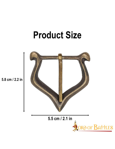 Set of 3 small medieval buckles in... Set of 3 small medieval buckles in...