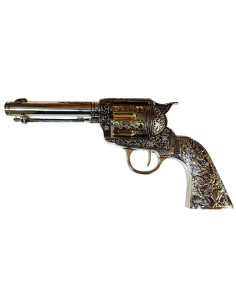 Colt 45 PeaceMaker revolver short metal handles, 27 cms.