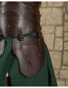 Lancelot moidelo brown side medieval shoulder straps