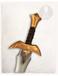 Farin model LARP short sword, gold finish 2
