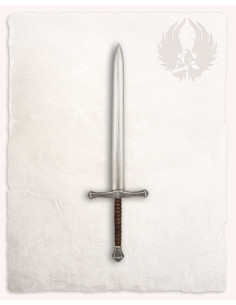 LARP long medieval sword Severian model, steel finish