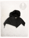 Medieval Folke Hood in cotton - black