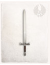 Bastard LARP sword model Gareth, steel finish