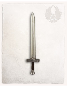 Short medieval sword LARP model Norrick, steel finish 2