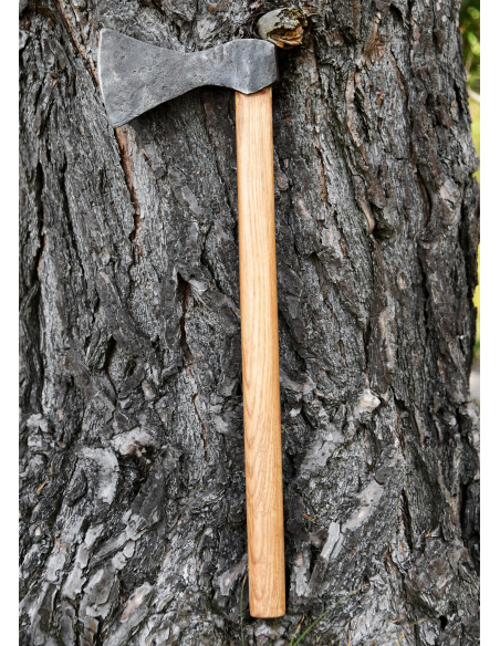 Hand forged steel Viking axe, type A