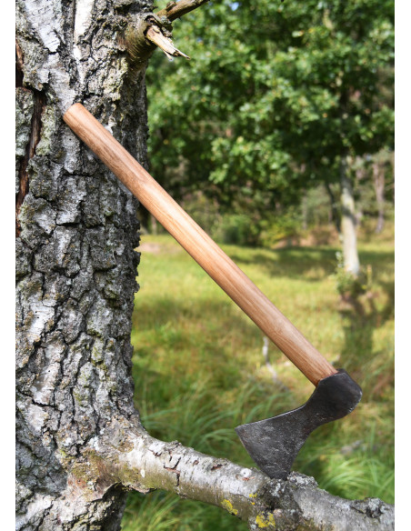 Hand forged steel Viking axe, type A