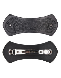 1 Viking hair barrette with metal clip closure