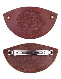 1 Celtic knot hair barrette with metal clip closure