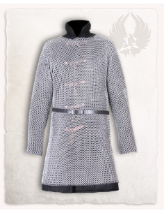 Richard model long medieval chain mail, polished finish