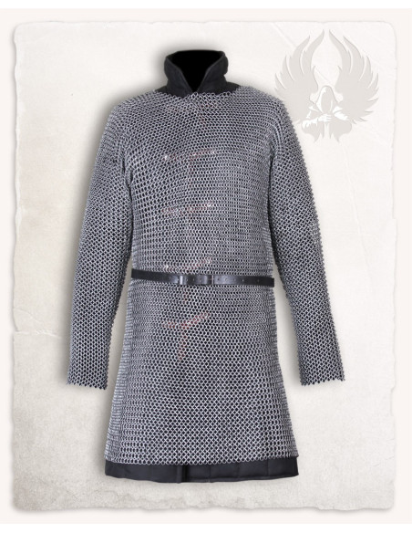 Long medieval chain mail model...