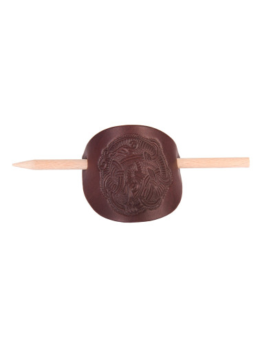 Viking hair pin with wooden pin