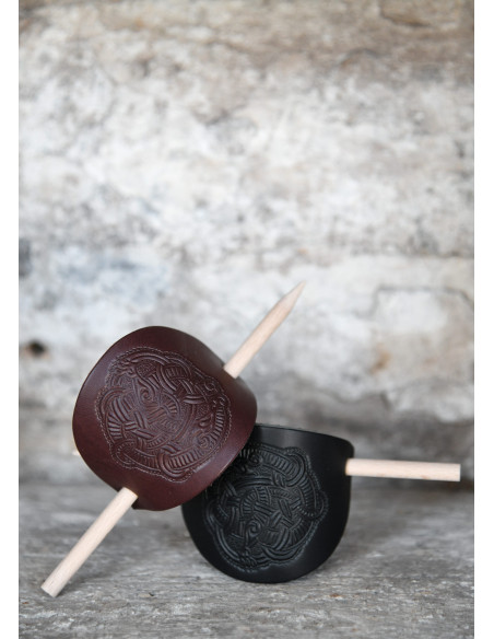 Viking hair pin with wooden pin