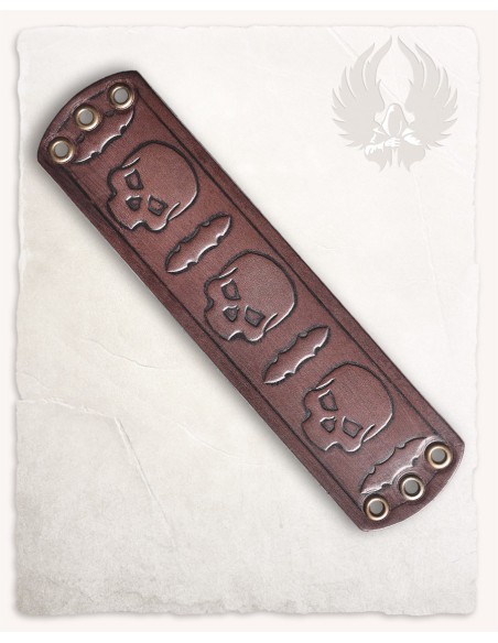 Gothic skulls and swords bracelet,...