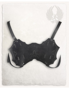 Castagir black leather back baldric