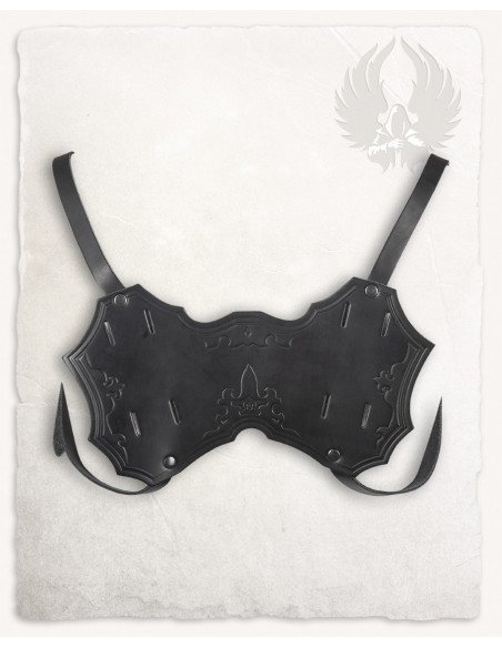 Castagir black leather back baldric