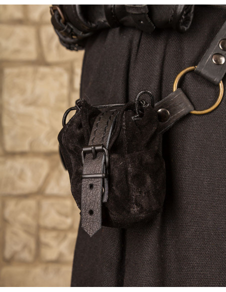 Friedhelm model black leather bag