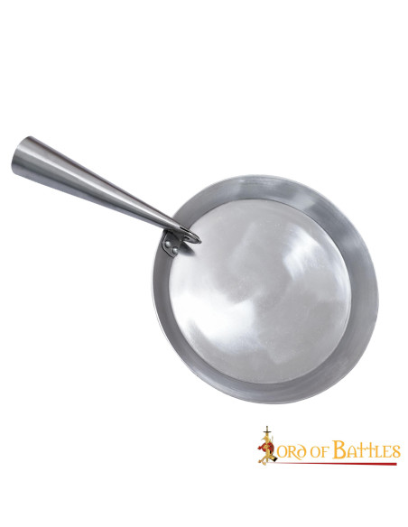Hand forged iron folding frying pan...