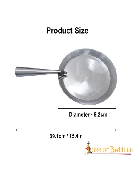 Hand forged iron folding frying pan...