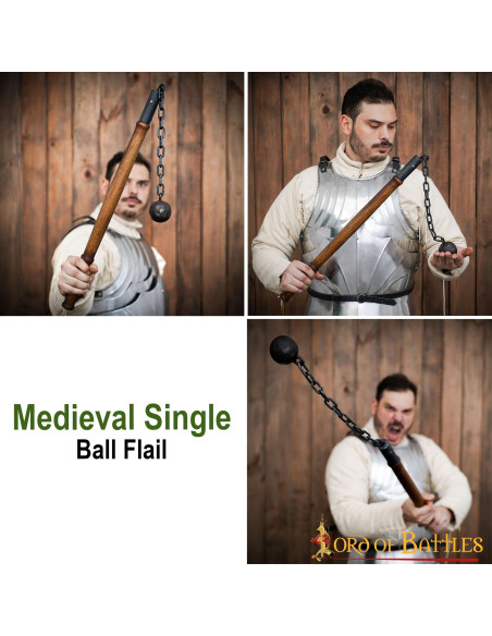 Medieval ball mace without spikes (62... Medieval ball mace without spikes (62...