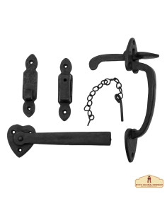 Medieval latch with handle, wrought iron