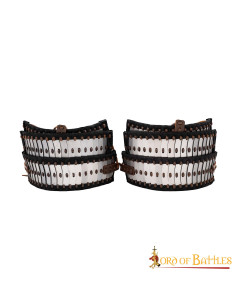 Lamellar Viking armor shoulder pads (30 x 15 cm.)