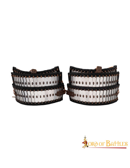Lamellar Viking armor shoulder pads... Lamellar Viking armor shoulder pads...