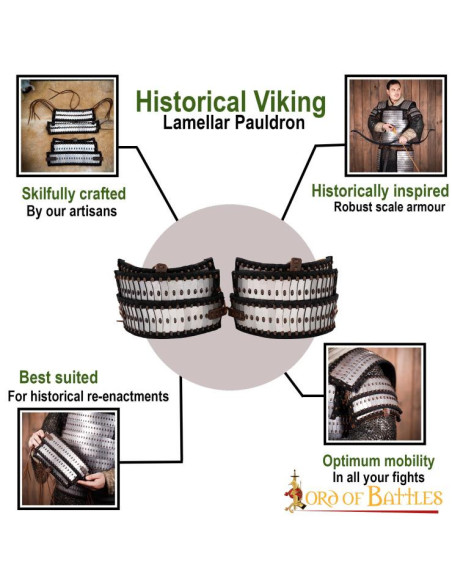 Lamellar Viking armor shoulder pads... Lamellar Viking armor shoulder pads...