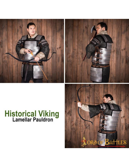 Lamellar Viking armor shoulder pads... Lamellar Viking armor shoulder pads...