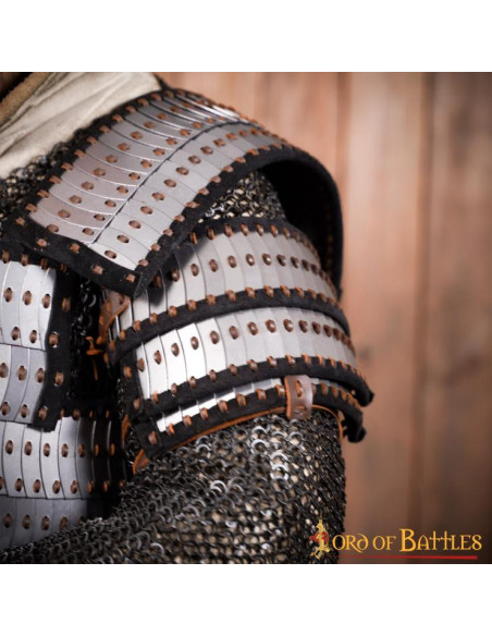 Lamellar Viking armor shoulder pads... Lamellar Viking armor shoulder pads...