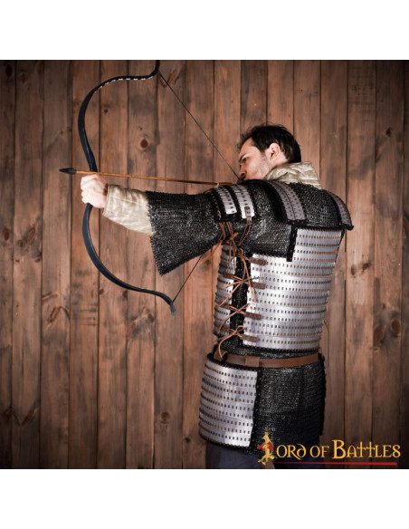 Lamellar Viking armor shoulder pads... Lamellar Viking armor shoulder pads...
