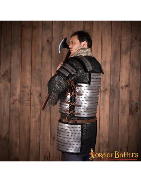 Lamellar Viking armor shoulder pads... Lamellar Viking armor shoulder pads...