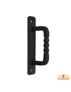 Medieval castle door handle, wrought iron