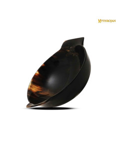 Small polished bull antler bowl 2