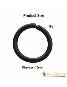 Black steel chain mail ring bag (10 mm.) 2