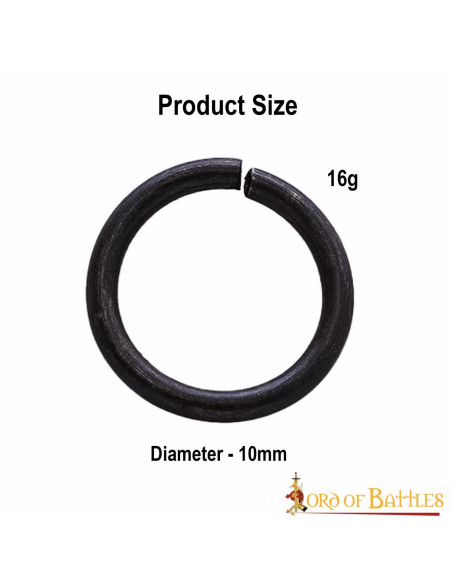 Black steel chain mail ring bag (10 mm.) Black steel chain mail ring bag (10 mm.)