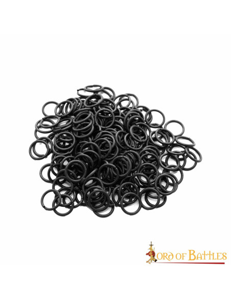 Black steel chain mail ring bag (10 mm.) Black steel chain mail ring bag (10 mm.)