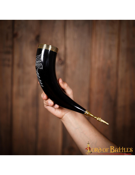 Fenrir Wolf Drinking Horn (300-400 ml.)