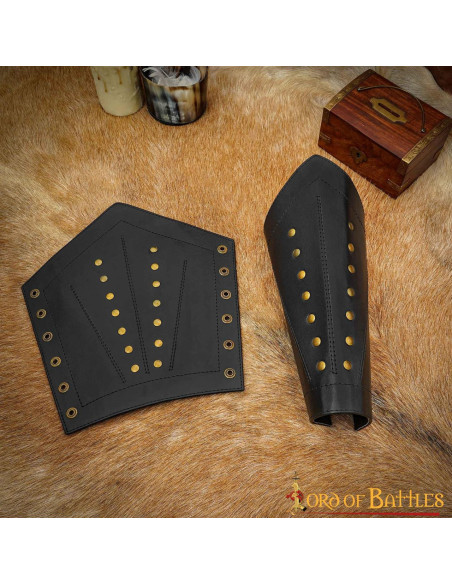 Medieval warrior leather bracelets