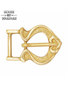Solid brass medieval buckle
