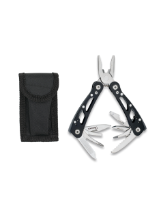 Multipurpose pliers with black handle grips (10.3 cm.)