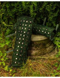 Medieval greaves rivets model Robert