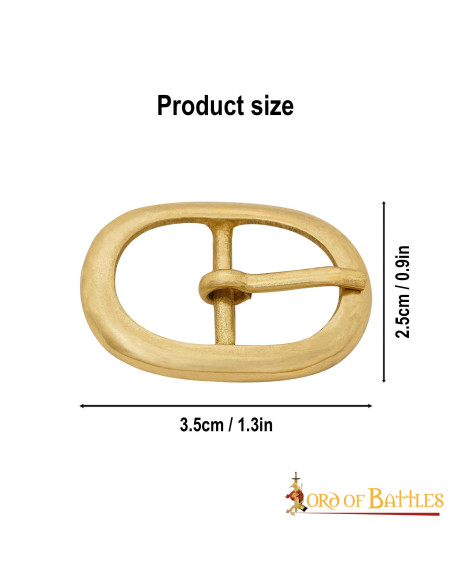 Pack of 3 medieval pure brass buckles Pack of 3 medieval pure brass buckles