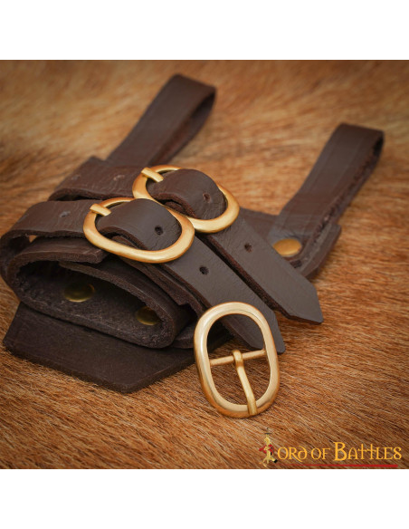 Pack of 3 medieval pure brass buckles Pack of 3 medieval pure brass buckles