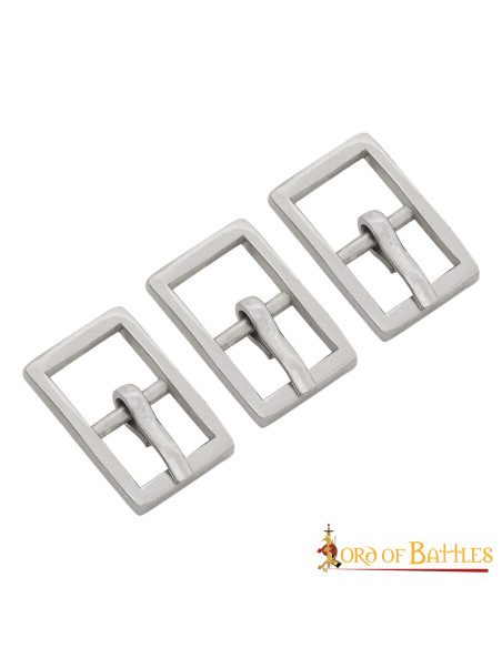 Pack of 3 small steel buckles Pack of 3 small steel buckles