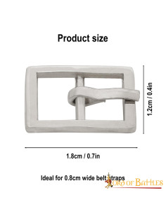 Pack of 3 small steel buckles 2