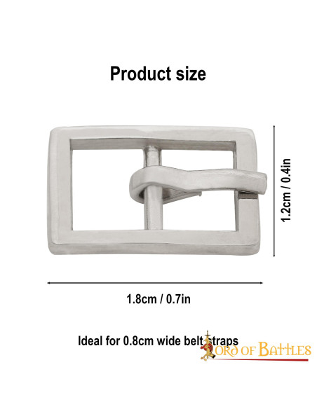 Pack of 3 small steel buckles Pack of 3 small steel buckles